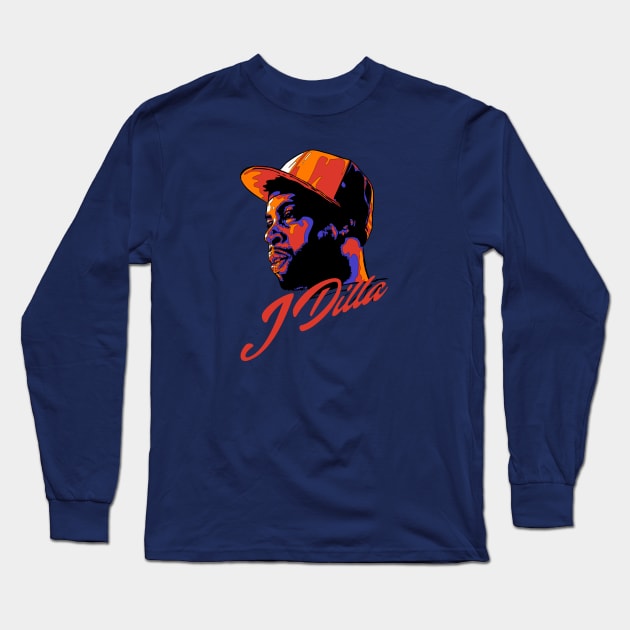 J Dilla Long Sleeve T-Shirt by lazartemarjun